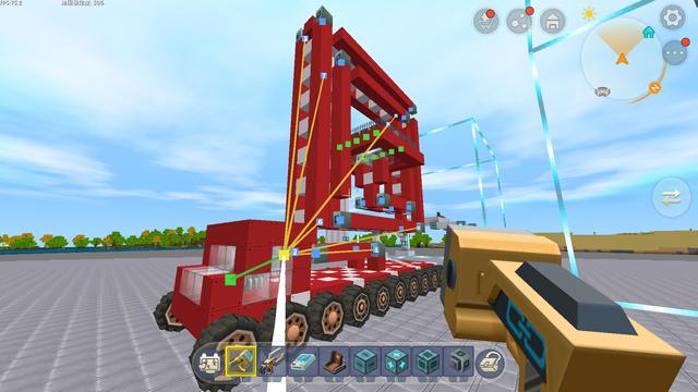 迷你世界：擎天柱教你做消防云梯车，详细图文教程，一学就会