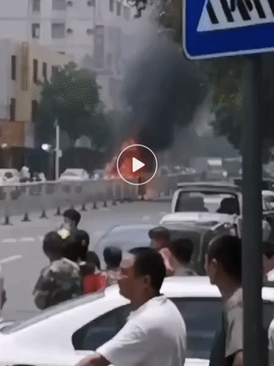 吓人！东莞一轿车行驶中突发爆炸，烧得只剩车架，原因竟是它！