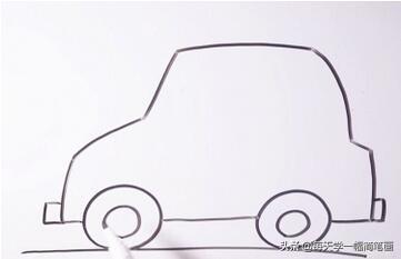 每天学一幅简笔画--幼儿小汽车简笔画步骤