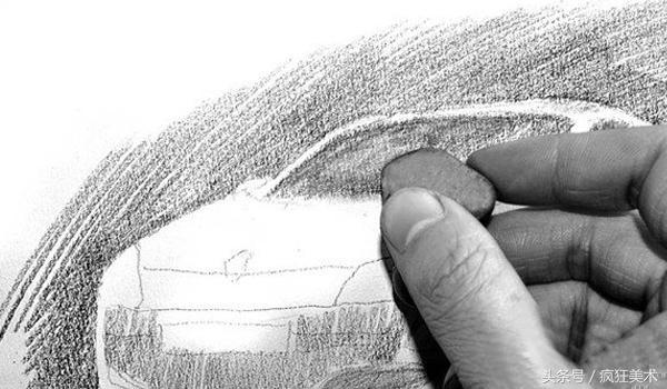 「艺考生必看」「素描」轿车的绘画步骤——素描绘画技巧……