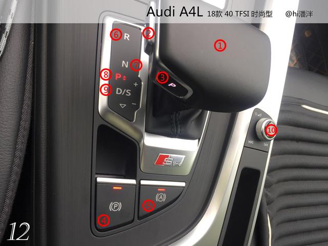 奥迪A4L 40TFSL 18款时尚型 功能按键说明（有用干货）