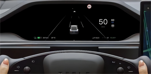 特斯拉Model S评测：全速自适应巡航方便，后视镜加热实用，动力强