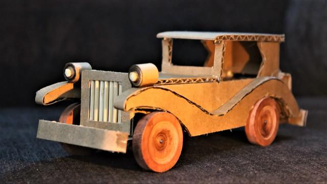 DIY纸板系列，带你学习如何制作迷你电动玩具老爷车（图解）