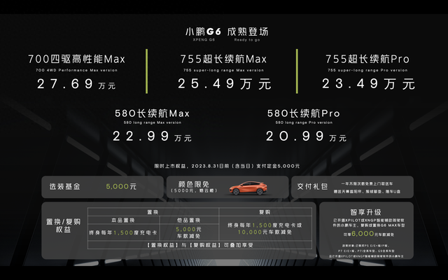 北京亚市小鹏汽车G6全系热销中 限时优惠高达1万