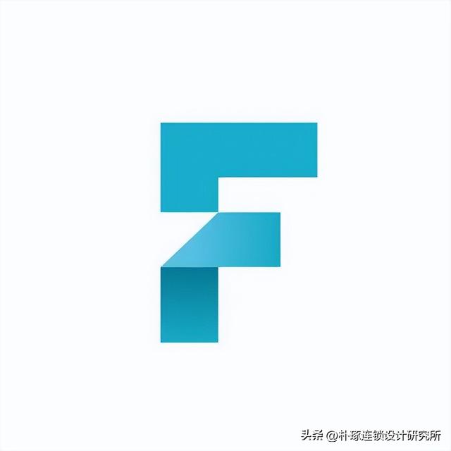 字母F元素logo，简约设计有各式的可能性