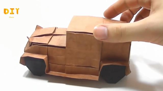 手把手教你学折纸，让这辆老爷车的折纸过程简单起来（1）