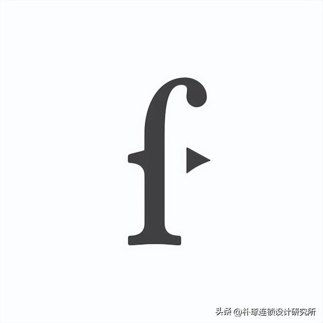 字母F元素logo，简约设计有各式的可能性