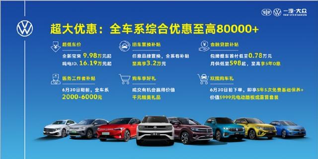 2023南宁国际车展，一汽大众超大优惠，全车系综合优惠至高80000+