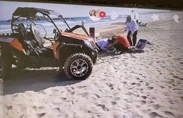 网友曝光惨烈车祸视频！开沙滩车不慎翻车，妻子不幸遇难