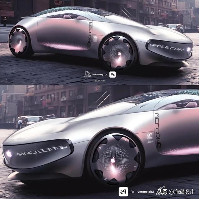 一些用AI做的汽车设计方案（海耀设计分享）