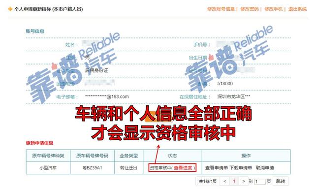 深圳市小汽车指标更新流程和注意事项