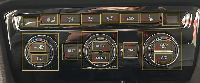 汽车空调上的这几个按钮，不知道怎么用？车就白开了~