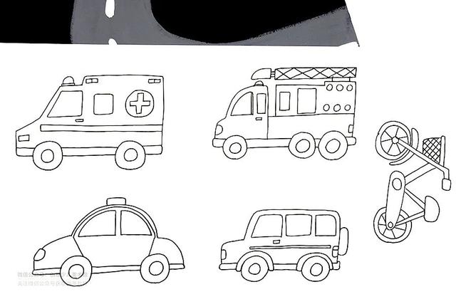 儿童画教程｜交通工具的绘画与创想《忙忙碌碌的小汽车》