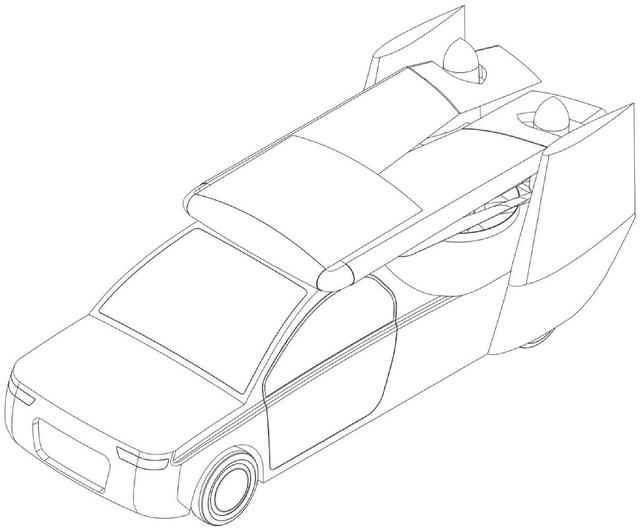 电动汽车能上天！小鹏公布飞行汽车外观专利：双螺旋桨可折叠设计