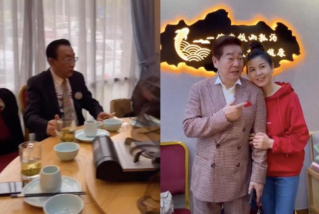 相声演员奇志现身饭局,被美女紧搂靠肩不避嫌,侯耀华抽烟围观
