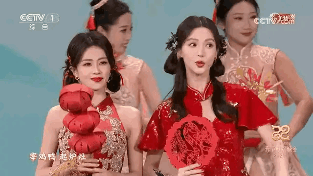 春晚最美节目,白鹿金晨宋雨琦毛晓彤六美同框唱跳俱佳太养眼