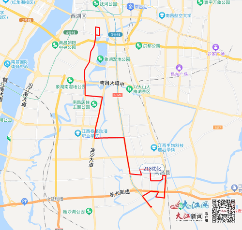 9月1日起 南昌这些公交线路将调整走向