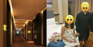 内趣内衣美女(一妻子趁娃上课出轨开房，丈夫捉奸：两人赤身，她穿情趣内衣)