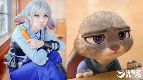 韩国美少女COS《疯狂动物城》兔子 萌翻了