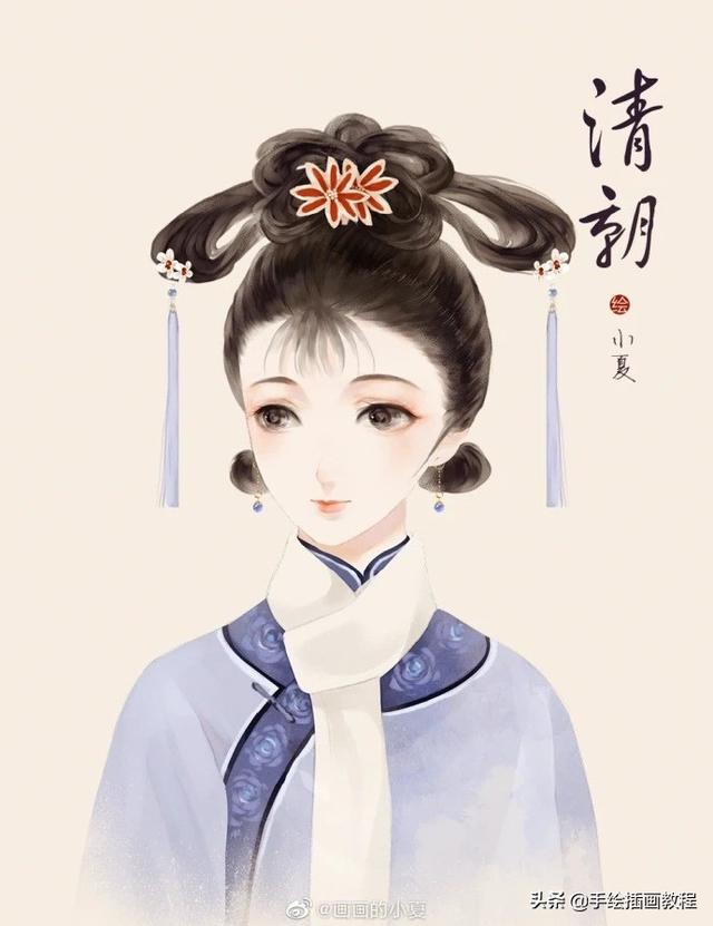 一组古风美人插画，你最喜欢哪一幅？
