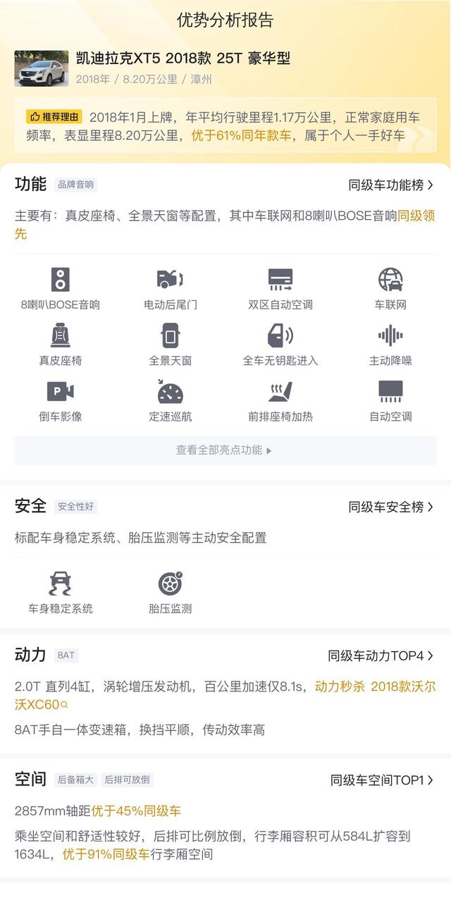 8秒破百,12万出头的凯迪拉克XT5,美式豪华SUV轻松拥有?
