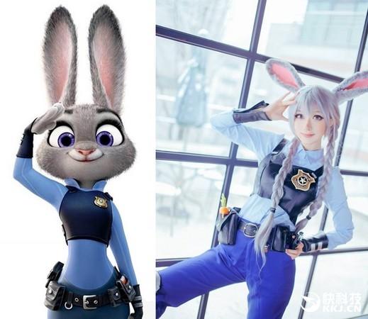 韩国美少女COS《疯狂动物城》兔子 萌翻了