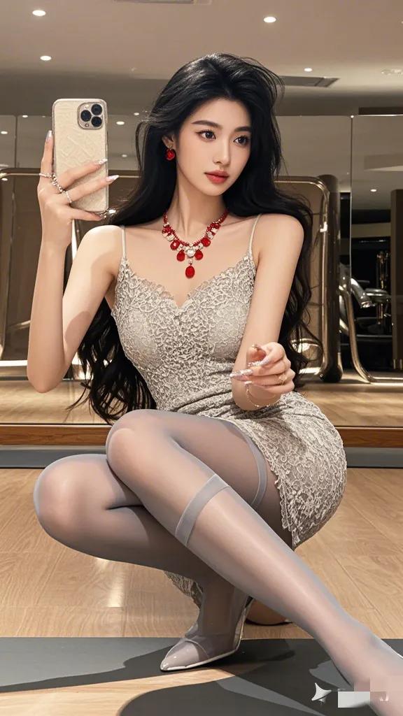 美丽富婆的瑜伽馆时尚时刻