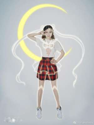 美女变战士(baby变身美少女战士活力开工 长腿吸睛状态似少女)