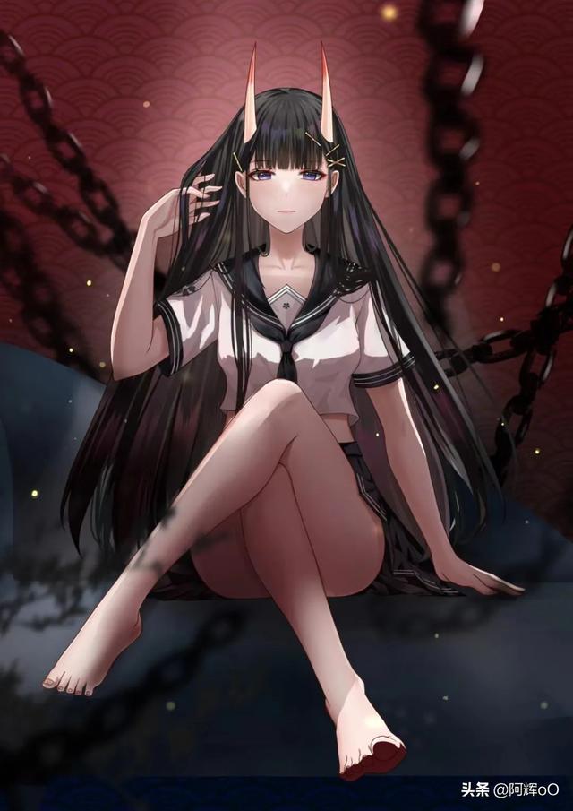 动漫美少女的JK制服裙下,有点东西