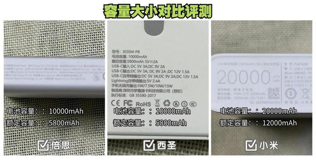 充电宝哪个牌子好?小米、西圣和倍思充电宝多维度评测对比