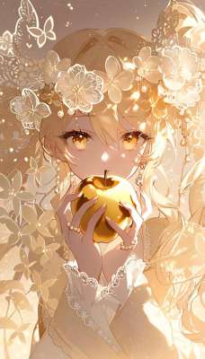美女黄的每费(黄色系美少女特辑01#二次元高清壁纸)