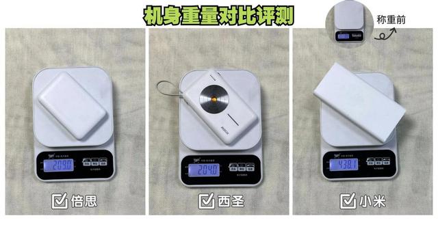 充电宝哪个牌子好?小米、西圣和倍思充电宝多维度评测对比