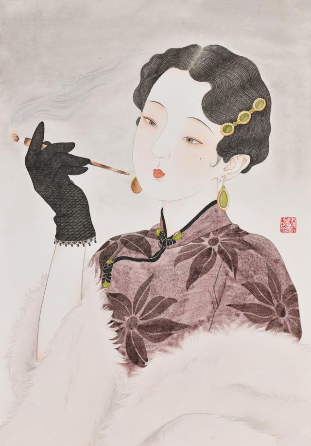 工笔演绎不同时代女性的美|林泽艺
