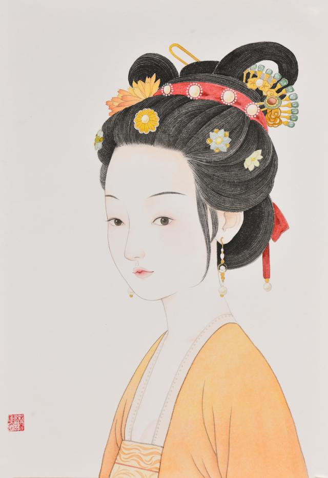 工笔演绎不同时代女性的美|林泽艺