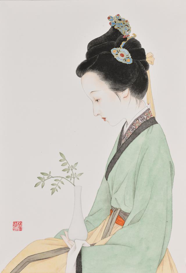 工笔演绎不同时代女性的美|林泽艺