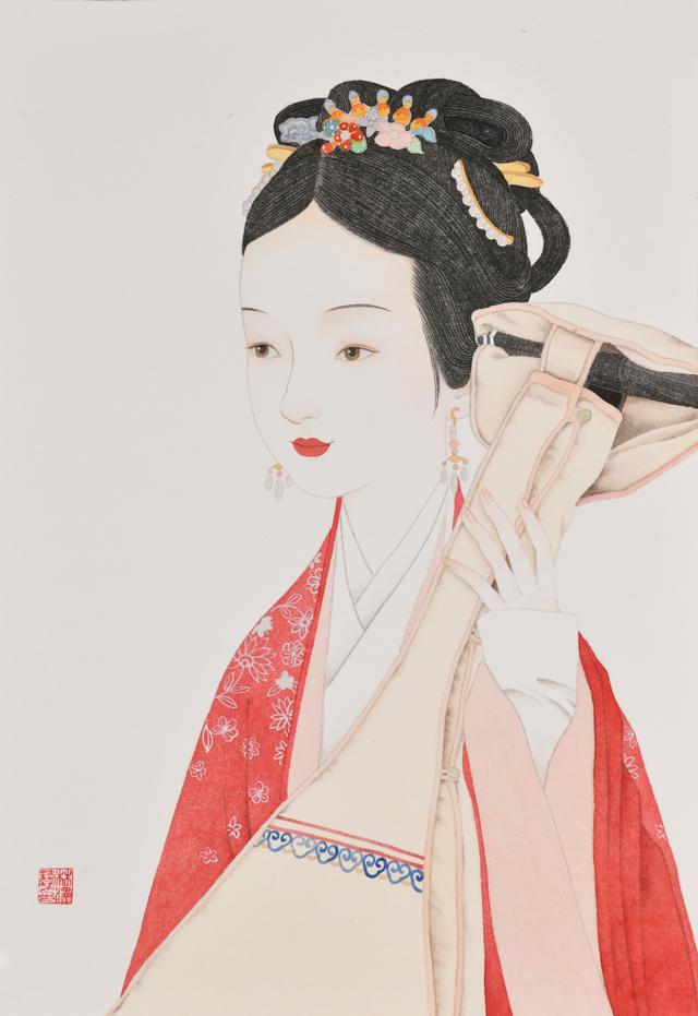 工笔演绎不同时代女性的美|林泽艺