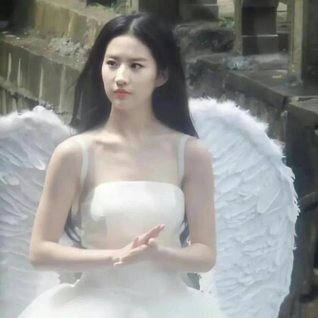 神仙姐姐，刘亦菲捧花好运头像