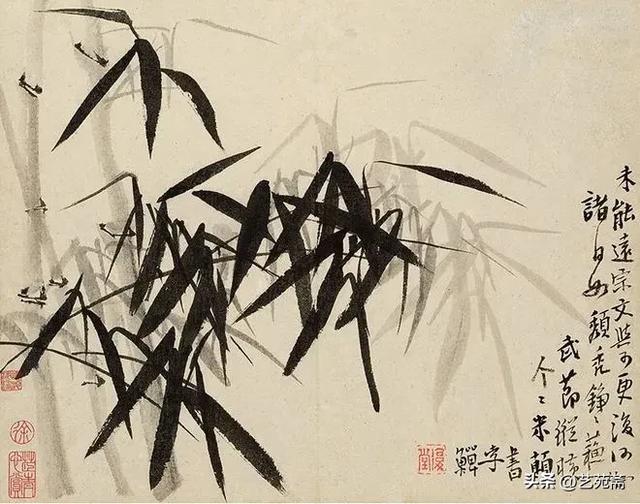 古今书画鉴赏|清代著名画家李鱓粗笔花卉十二册,墨色淋漓…