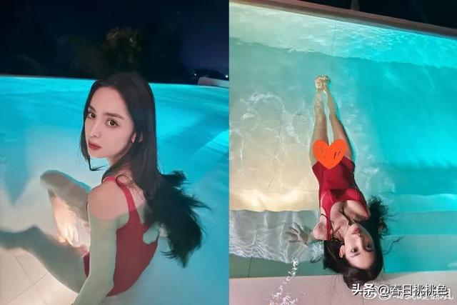 浓颜系美女古丽娜扎|泳池随拍