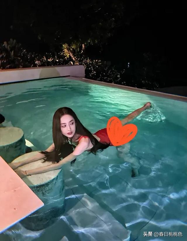 浓颜系美女古丽娜扎|泳池随拍