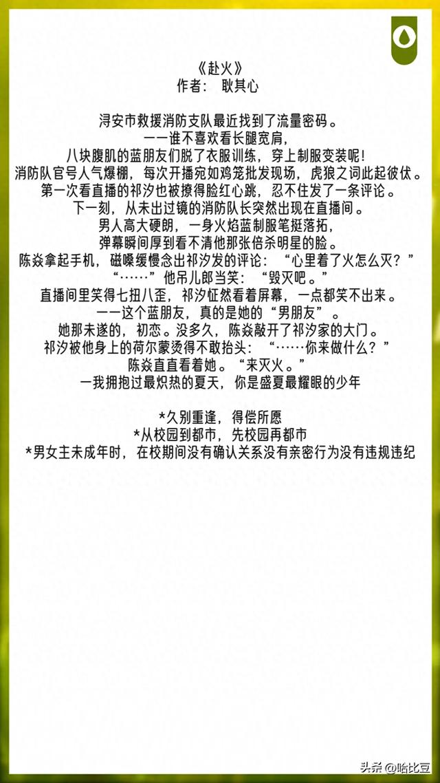 强推!现言救赎文《赴火》《长夜萤灯》《寂寞的鲸鱼》