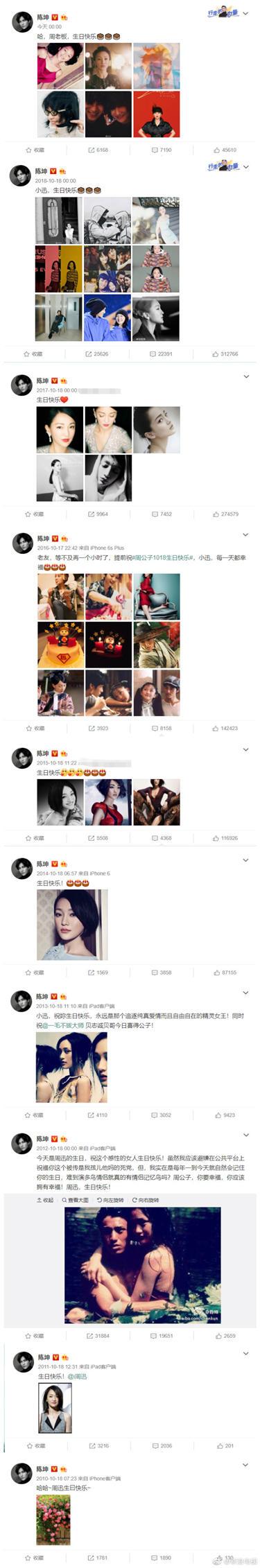陈坤杨幂同祝周迅生日快乐,《画皮2》小唯与雀儿七年相聚