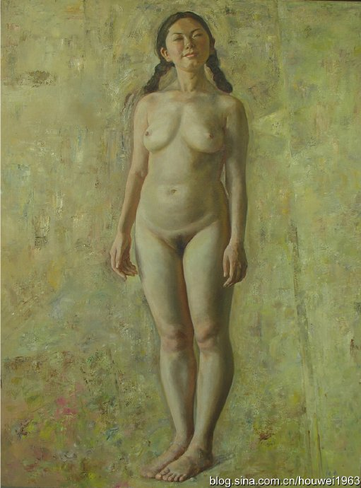 上海师范大学教授的人体油画，全国美展获奖的？这可以看吗？