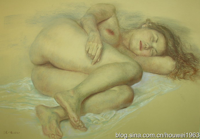 上海师范大学教授的人体油画，全国美展获奖的？这可以看吗？