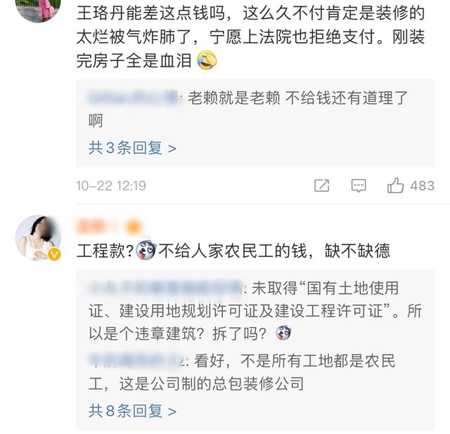 王珞丹被法院强制执行!家缠万贯却拖欠农民工工资9年,老赖行为