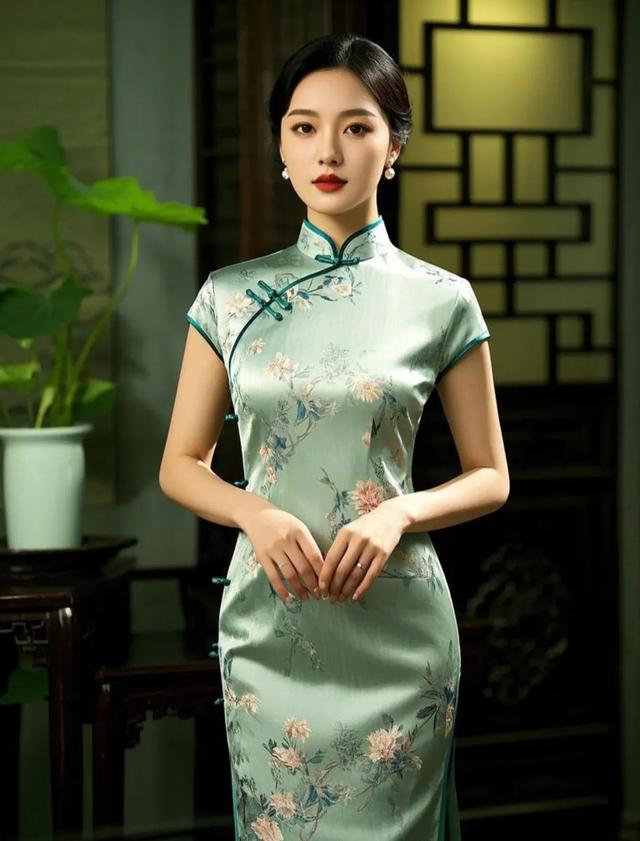 旗袍美女,身材曼妙得让人看直眼!