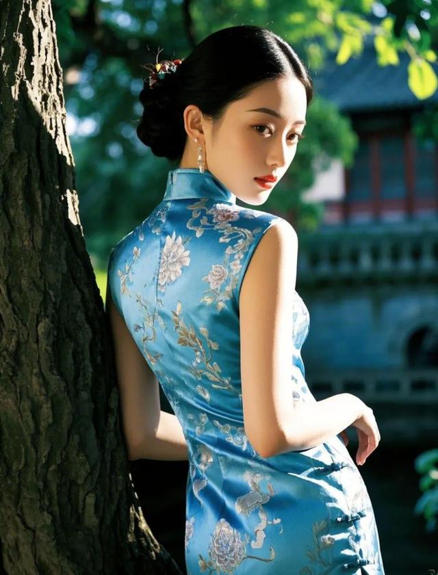 旗袍美女,身材曼妙得让人看直眼!