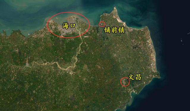 海南文昌市一个镇，三面环海，和海口市一桥相连