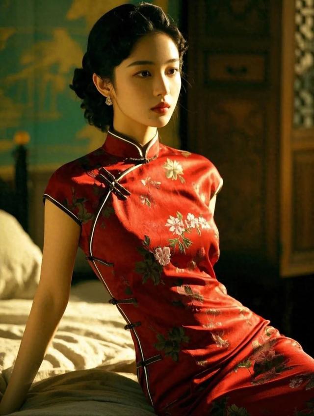 旗袍美女,身材曼妙得让人看直眼!