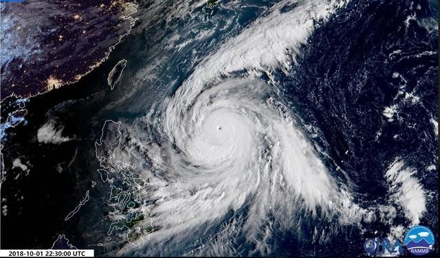 地球“开眼”了？太平洋两个超强台风共舞，两个台风眼蔚为壮观